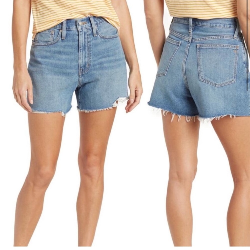 Madewell The Mom Jean Short, Raw Hem